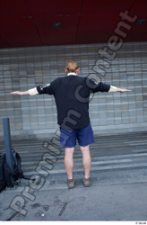 Whole Body Man T poses White Casual Slim Standing Street photo references